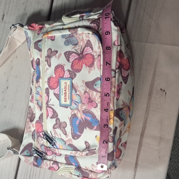 Multicolor Butterfly Purse Bag With Adjustable Strap - Picture 2 of 8
